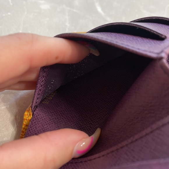 Louis Vuitton Tassel Yellow Epi Leather Elise Compact Wallet - Picture 16 of 16